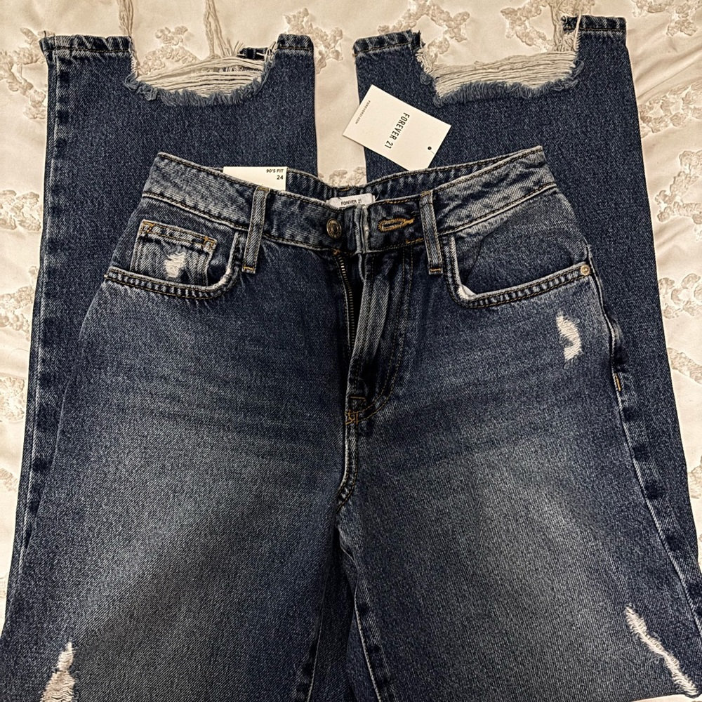 Forever 21 Blue 90s Fit Jeans